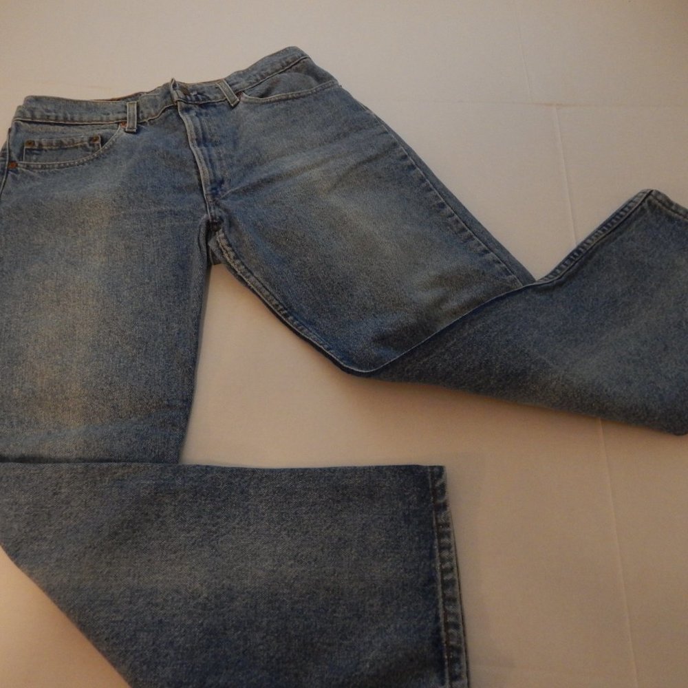 Vintage Levi's 550 Made In USA Relaxed Fit Denim Jeans (34x30) Blue